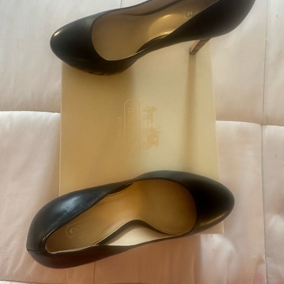 Coach Black Heels with Pointed Toe Design and High Stiletto Style - Picture 9 of 10